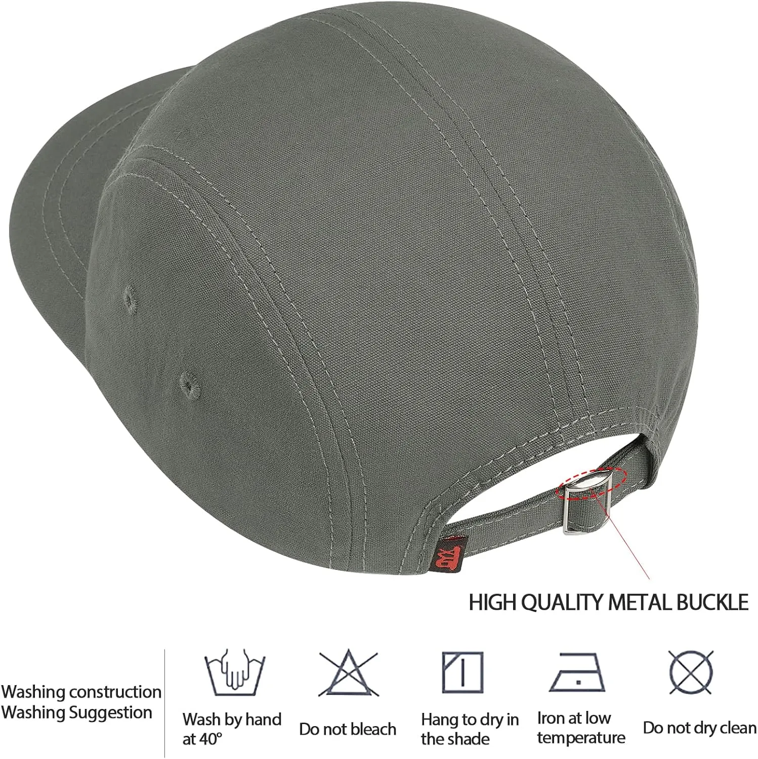 Clakllie Short Brim Baseball Fitted Cap Fashion 5 Panel Camp Caps Low Profile Dad Hat Snapback Hip Hop Cap Trucker Hats