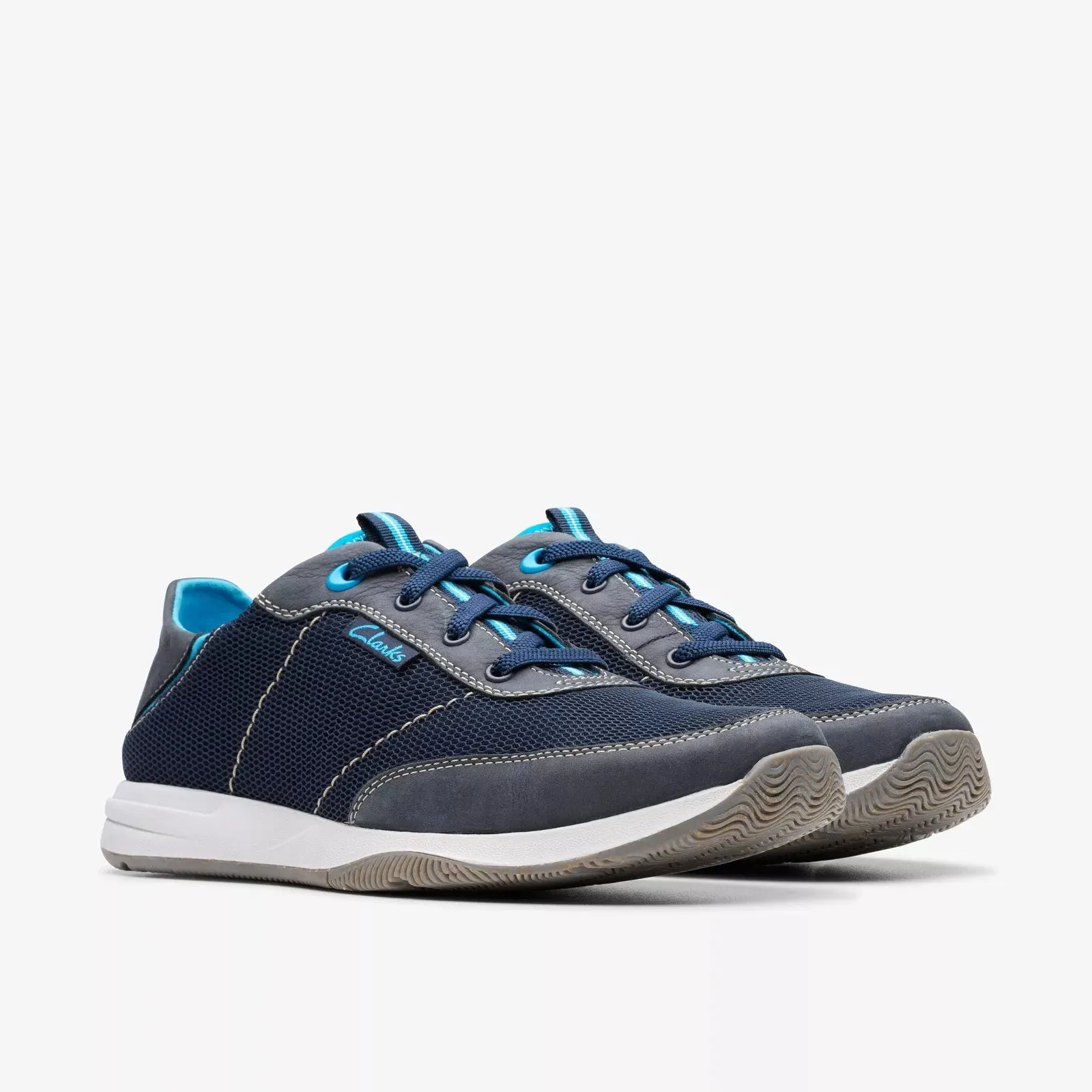 Clarks Men's Sailview Sport Navy Combi 26182002