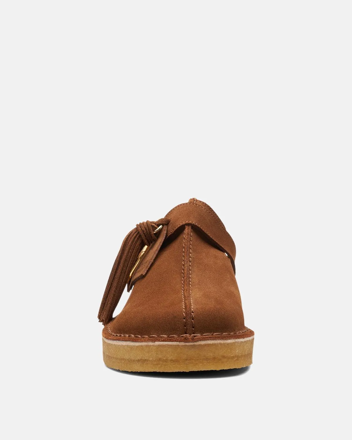 CLARKS ORIGINALS WOMENS TREK MULES CARAMEL SUEDE