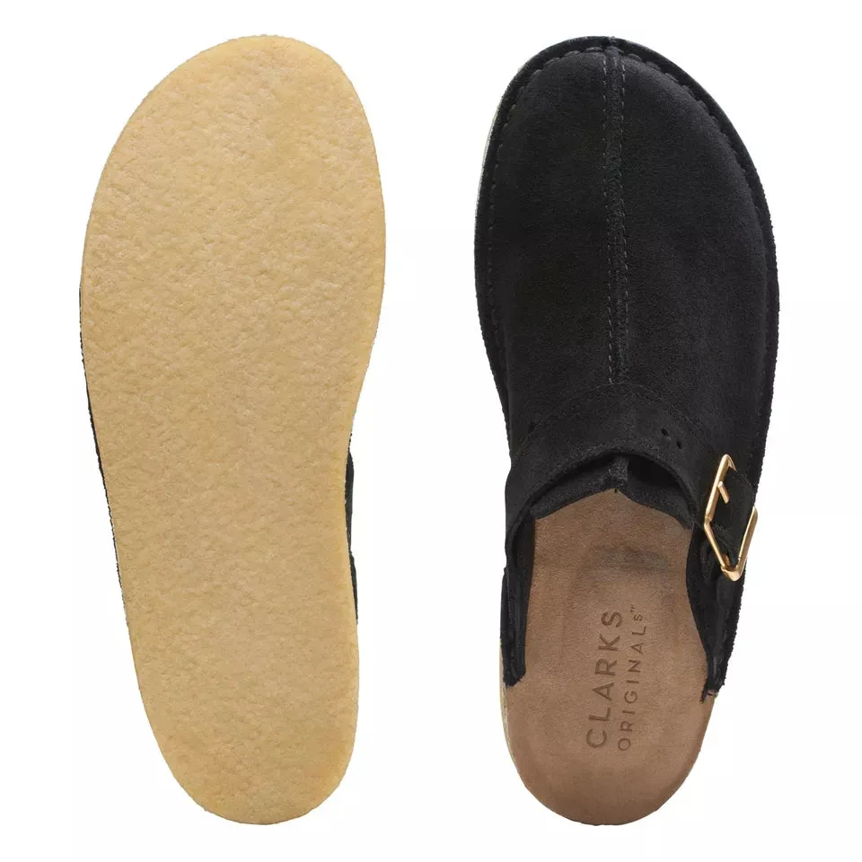 Clarks Women's Trek Mule Black Suede 26173522