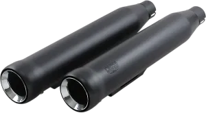 COBRA 3" Neighbor Hater Mufflers for '91-'17 Dyna - Black N/F FXDF/FXDLS,10-17FXDWG 6045B