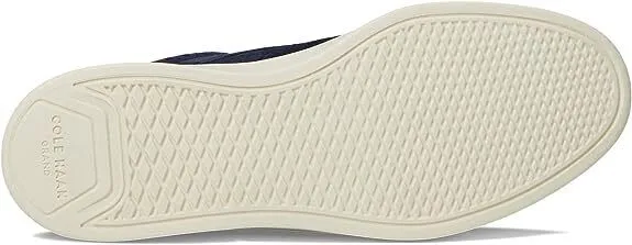 Cole Haan Mens Grand Crosscourt Wing Tip Sneaker Navy Blazer Suede/Ivory C36875