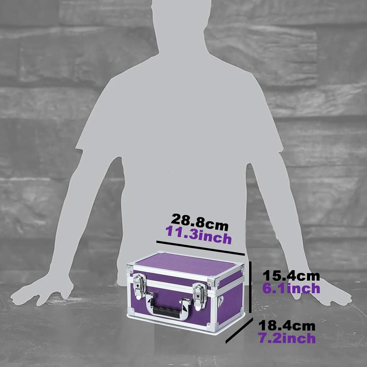 Collectable Trading Card Cases, Toploaders Storage Box, Magnetic Card Storage Hard Cabinet, Graded Card Storage Case, Sports & Trading Collector Storage Box (Purple)