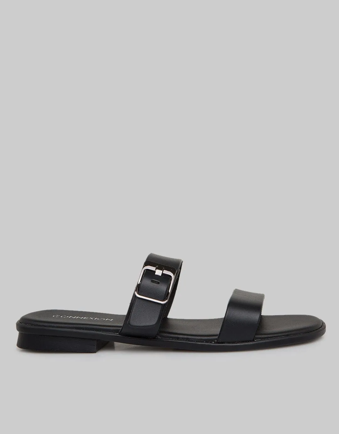 Connexion Slipper Sandals Double Strap Buckle
