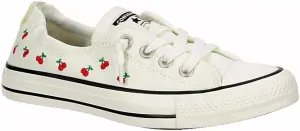 Converse Women's Shoreline Slip On Sneakers, Egret Cherries, 11 US