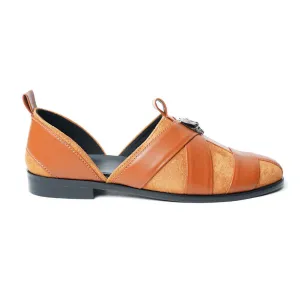 Criss Cross Slip-On Sandal - Tan