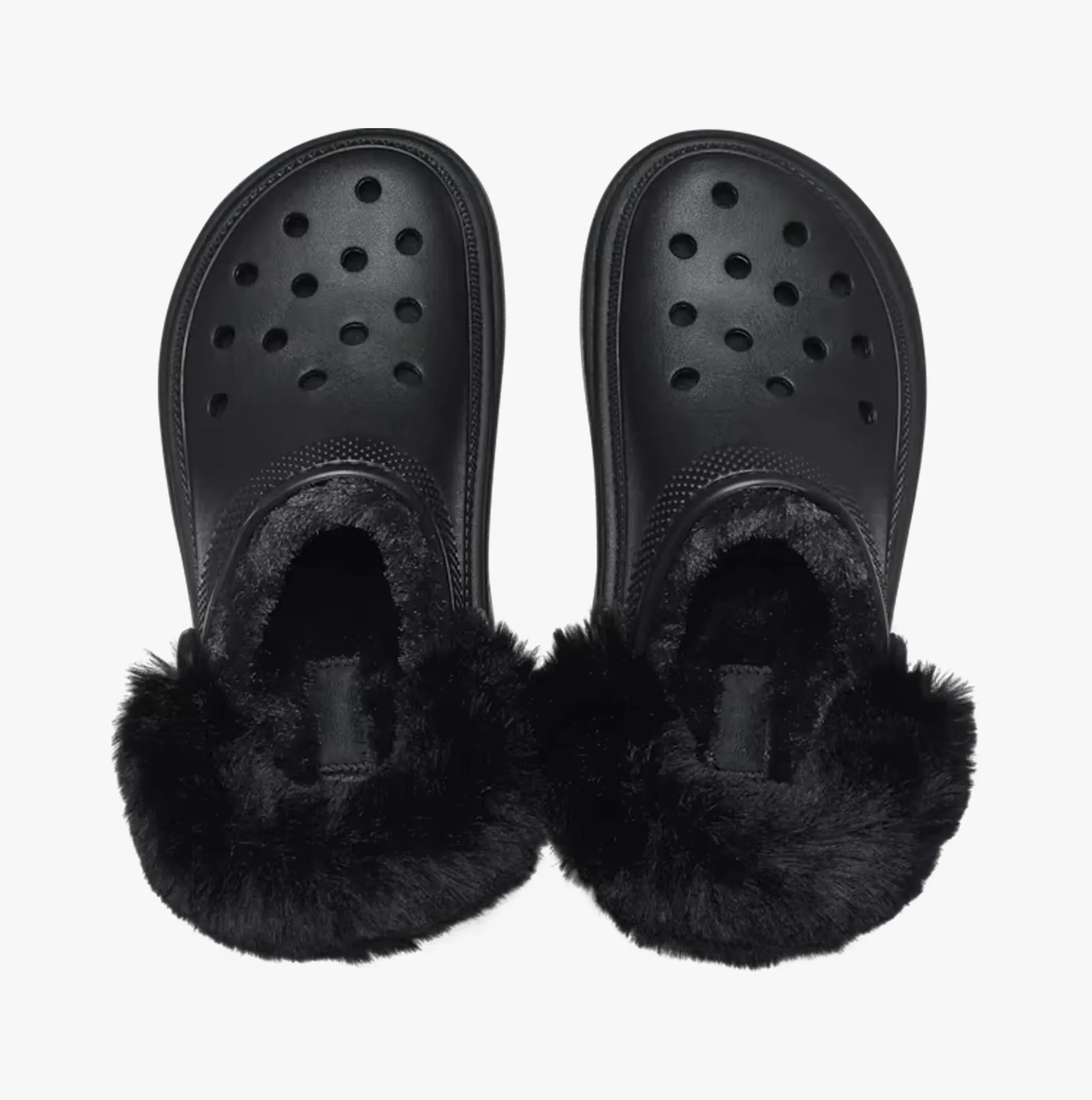 Crocs 208546-001 STOMP LINED Womens Clogs Black