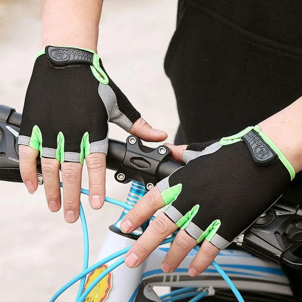 Cycling Anti-Slip Anti-Sweat Men Women Half Finger Gloves Breathable Anti-Shock Sports Gloves Bike Bicycle Glove