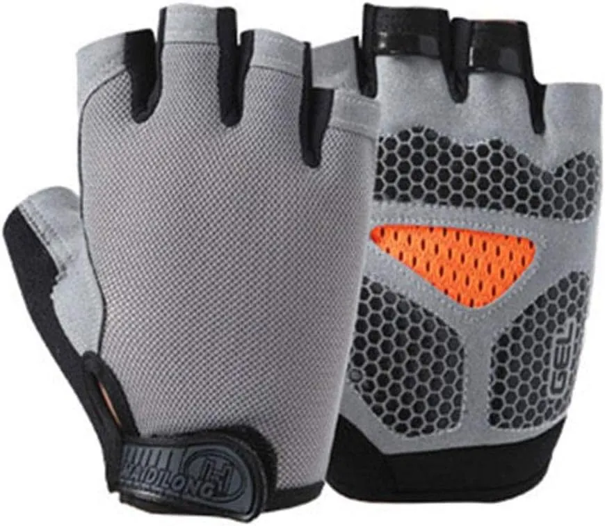 Cycling Anti-Slip Anti-Sweat Men Women Half Finger Gloves Breathable Anti-Shock Sports Gloves Bike Bicycle Glove