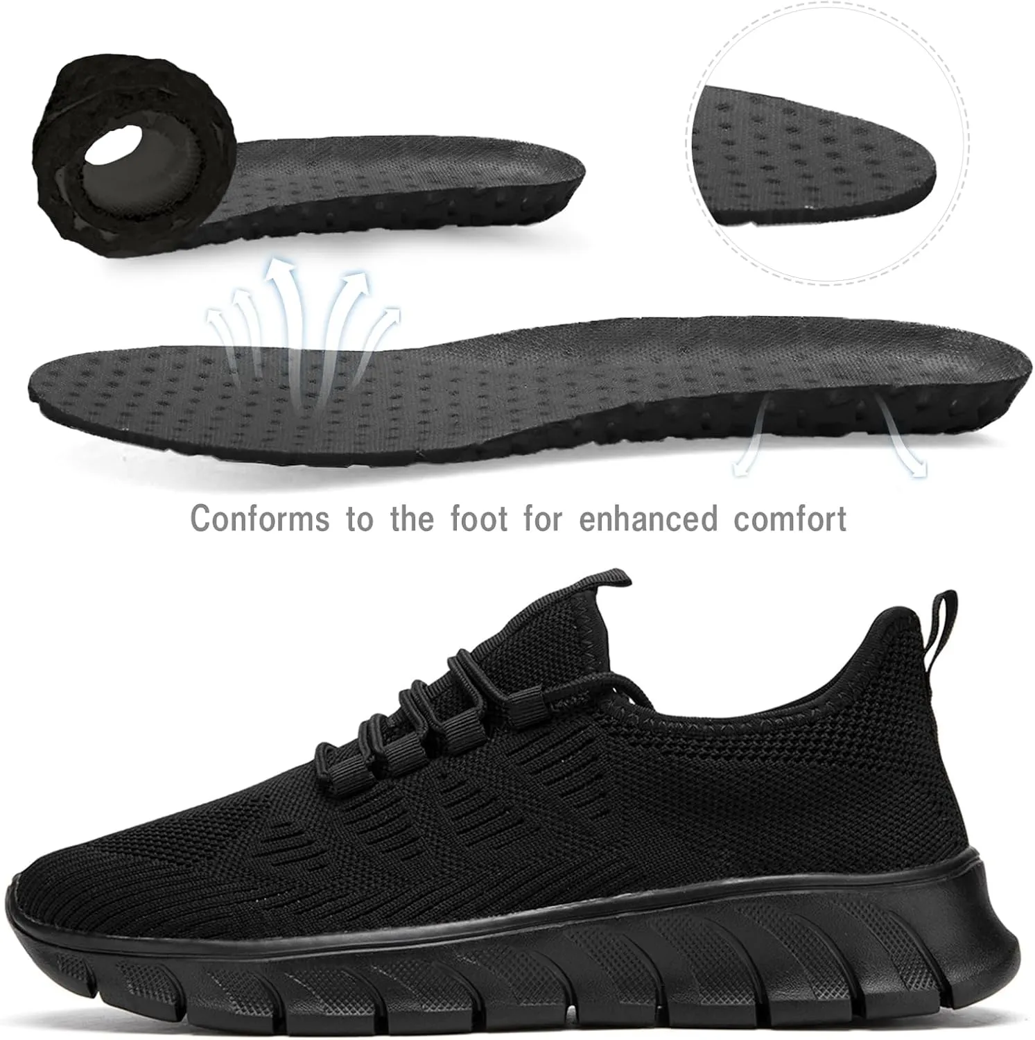 Damyuan Running Shoes for Women Tennis Sneakers Slip on Walking Comfortable Athletic Gym Summer Casual Workout Shoes Mesh Shoes
