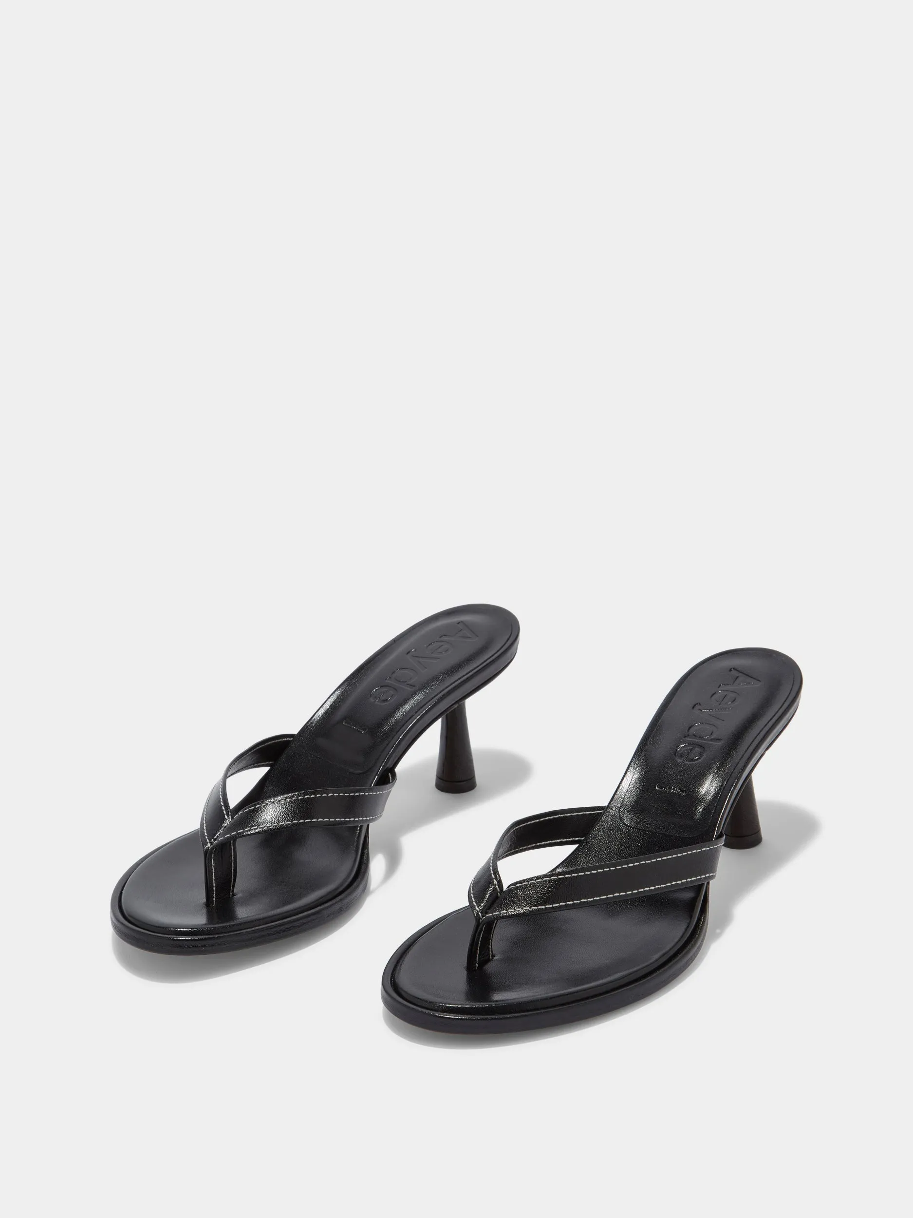 Daphne Leather Toe-Post Sandals
