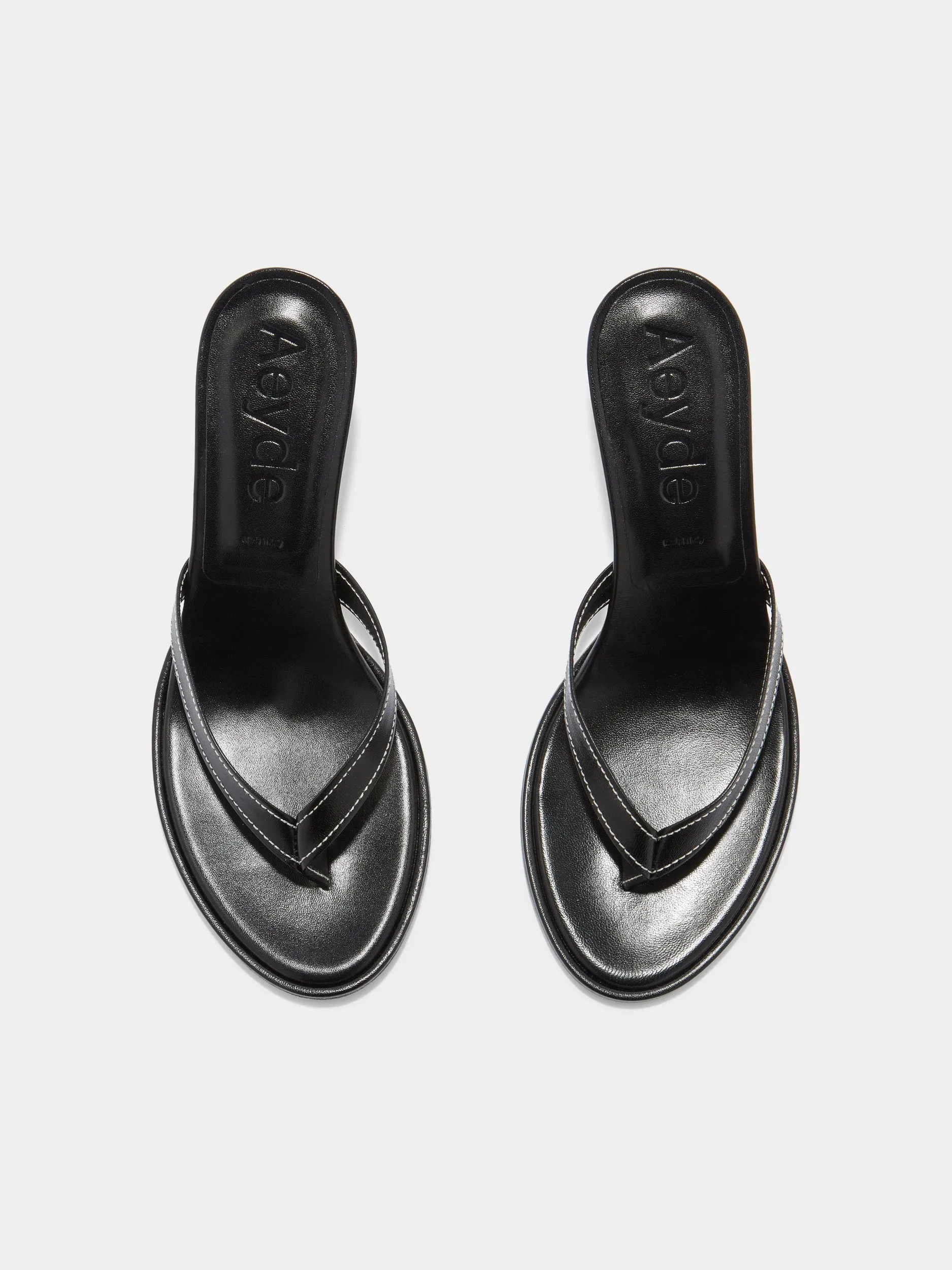 Daphne Leather Toe-Post Sandals