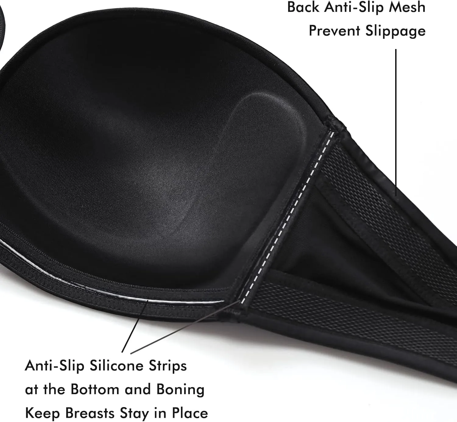 DELIMIRA Women's Strapless Bra Plunge Push Up for Big Busted Seamless Slightly Lined Support Lift Plus Size Invisible