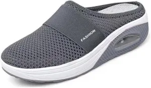 Diabetic Air-Cushion Slip-On Walking Shoes, Orthopedic Diabetic Slippers, with Arch-Support for Women