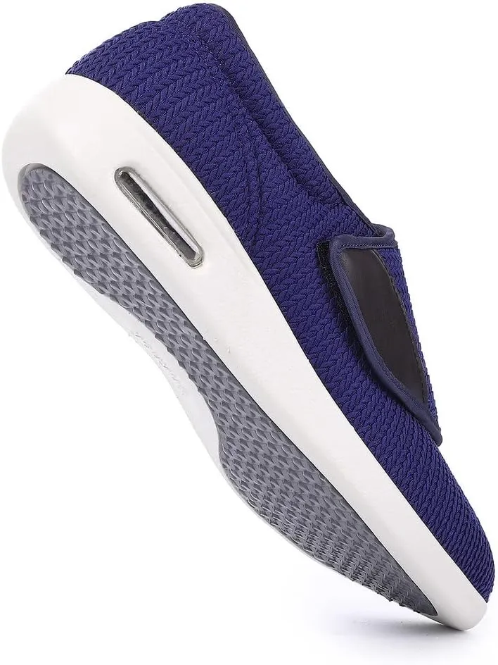 Diabetic Shoes for Men, Wide Width Elderly Men's Shoes, Adjustable Closure Lightweight Breathable, Swollen Feet Walking Edema Sneakers