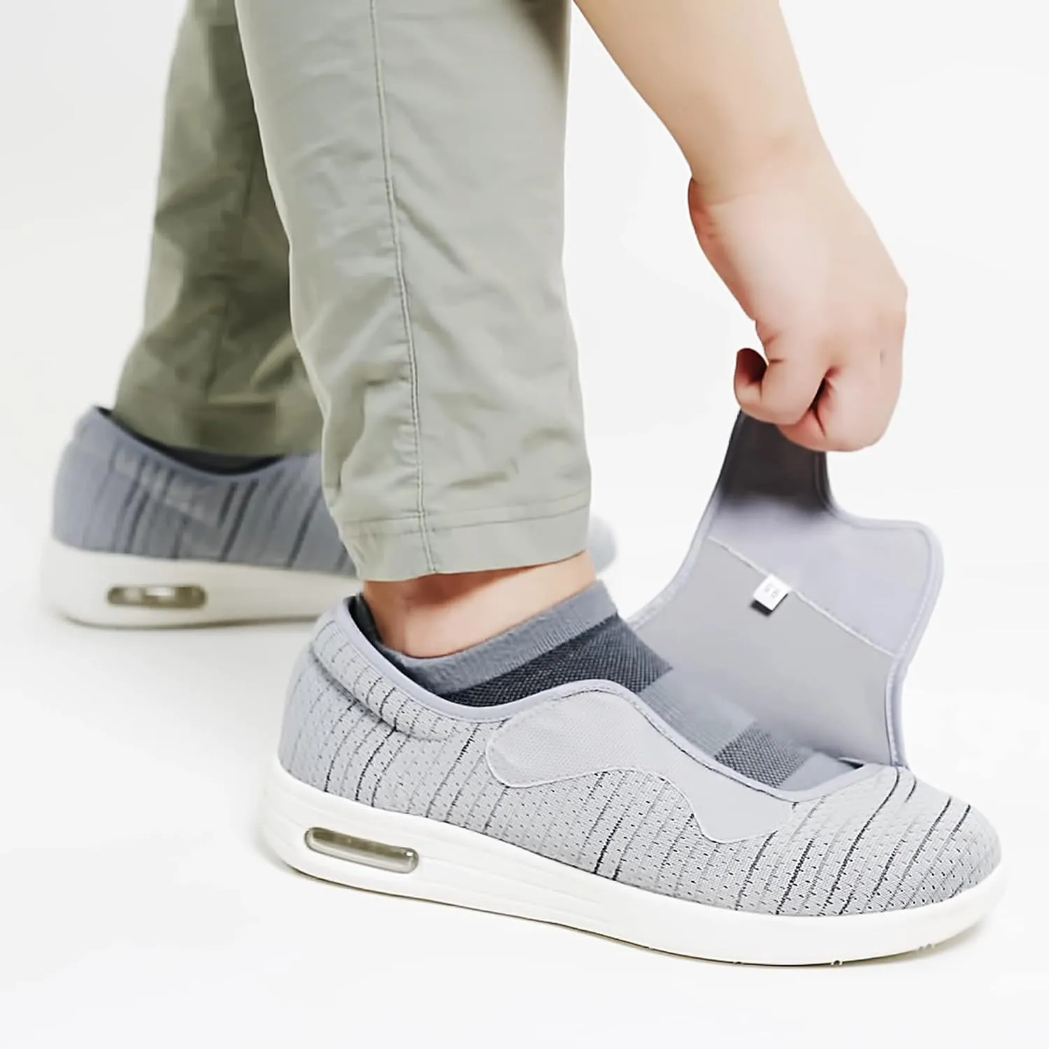 Diabetic Shoes for Women Extra Wide Walking Shoes Slip-On Orthopedic Shoes