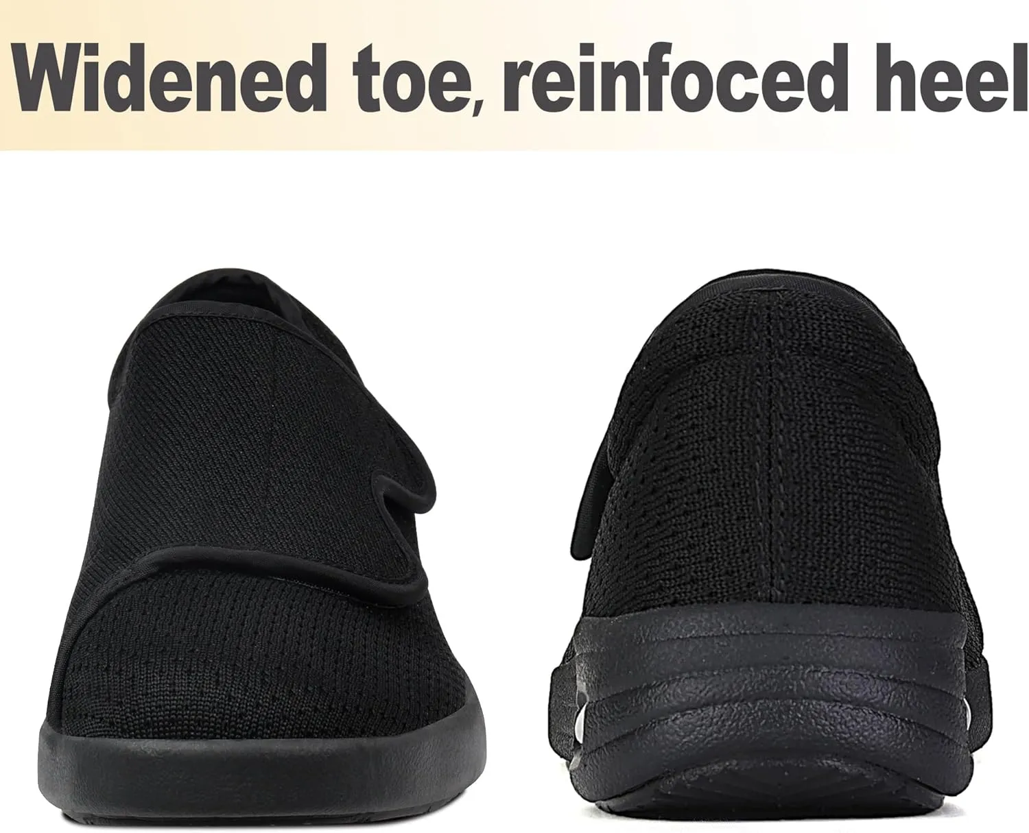 Diabetic Shoes for Women Extra Wide Walking Shoes Slip-On Orthopedic Shoes