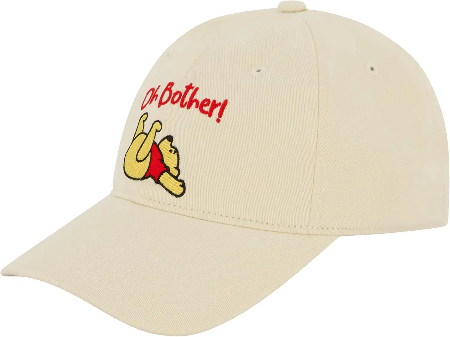 Disney Winnie The Pooh Dad Hat, Adjustable Cotton Baseball Cap with Curved Brim