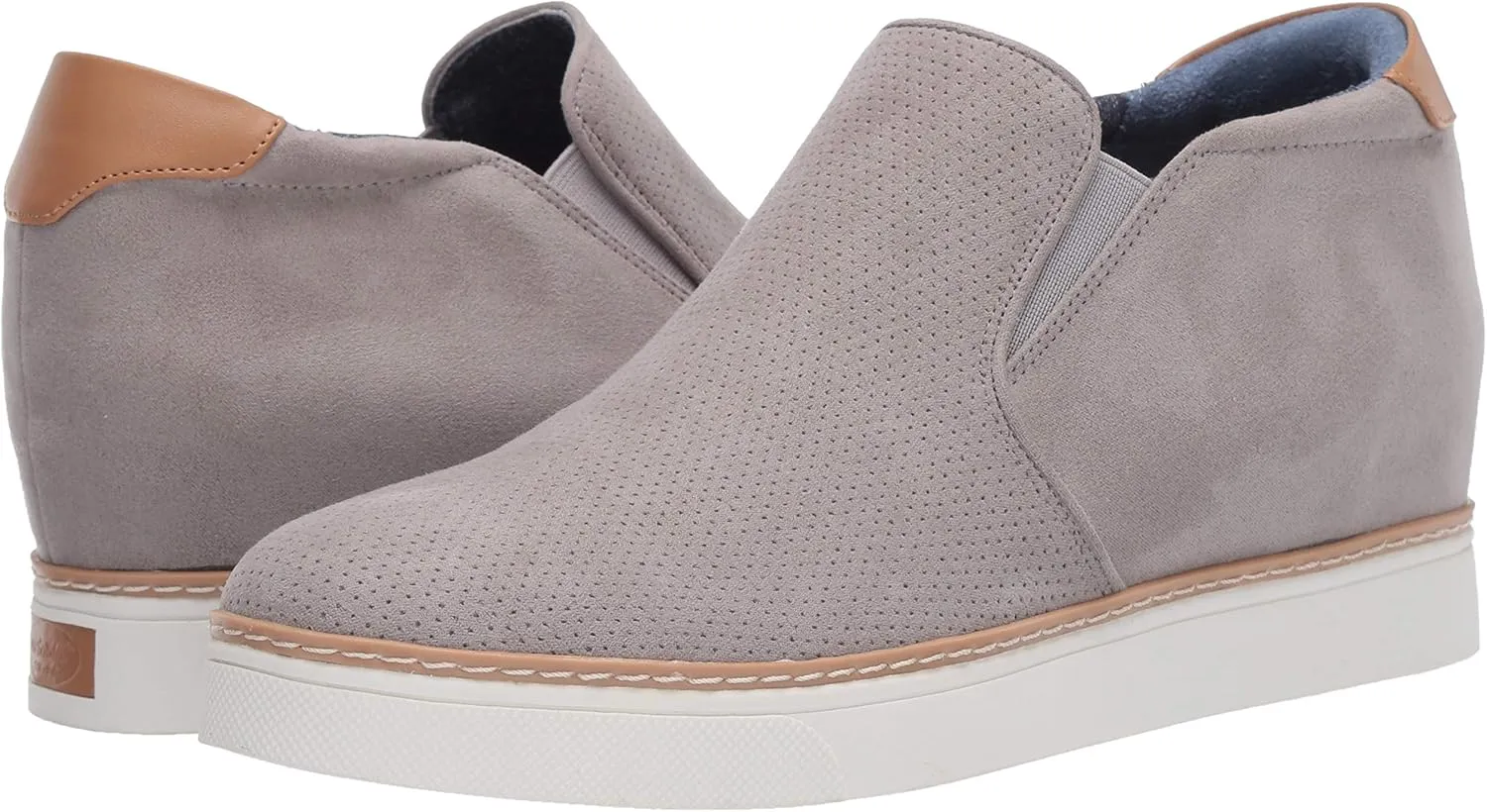 Dr. Scholl's Shoes Womens If Only Slip On Hidden Wedge Platform Sneaker