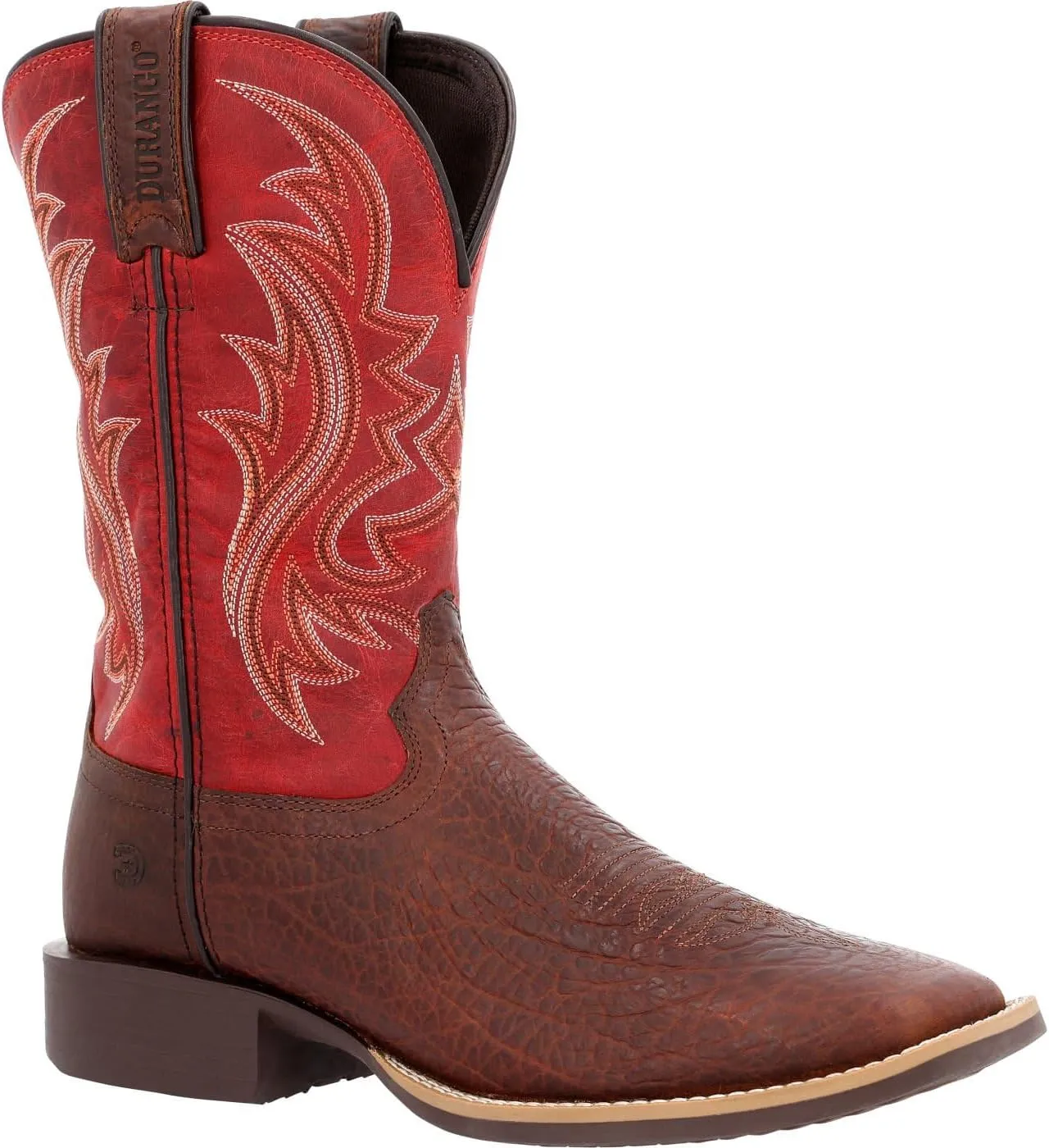 Durango® Shyloh Western Boot, Mahogany And Dynamite Red, Size 8(M)