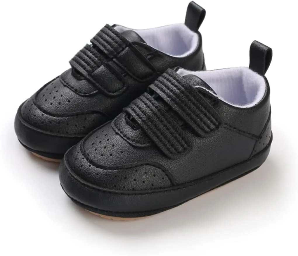 E-FAK Baby Shoes Boys Girls Infant Sneakers Non-Slip Rubber Sole Toddler Crib First Walker Shoes