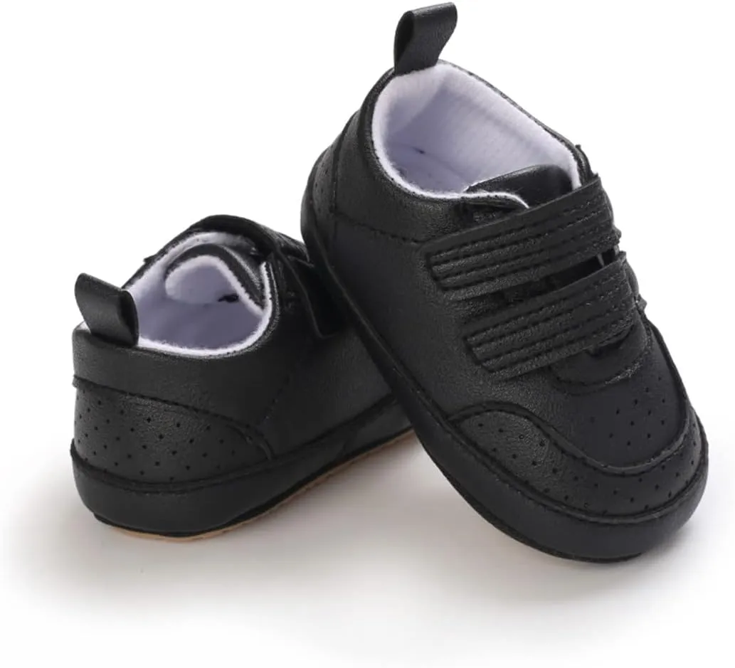 E-FAK Baby Shoes Boys Girls Infant Sneakers Non-Slip Rubber Sole Toddler Crib First Walker Shoes