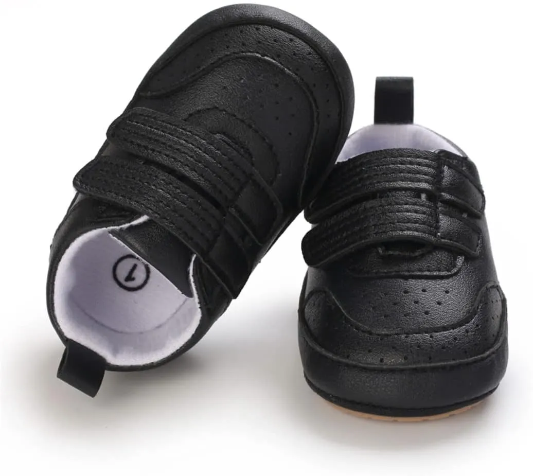 E-FAK Baby Shoes Boys Girls Infant Sneakers Non-Slip Rubber Sole Toddler Crib First Walker Shoes