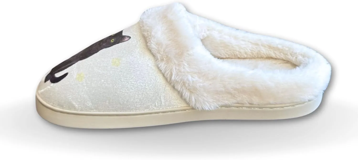 E&S Pets Snugg Slippers for Pet Lovers - Memory Foam House Slippers for Women - Plush Faux Fur Lining - Non-Slip Sole - 32 Dog and Cat Breeds