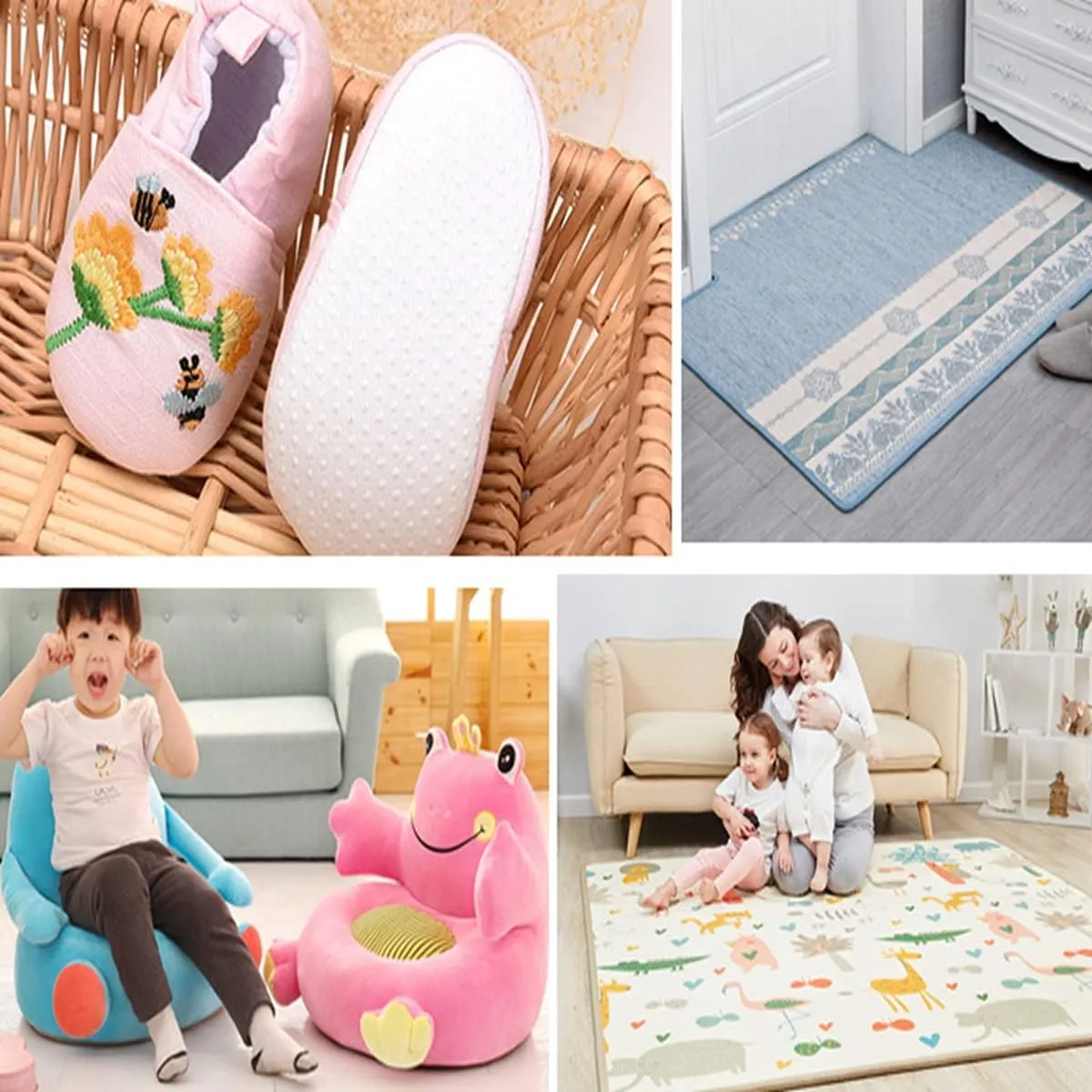 ECYC Non-Slip Dotted Fabric Anti-Skid Rubber Dots Coating Mat Floor Carpet Seat Cushion Gripping Cloth Material Socks Shoes DIY Cloth