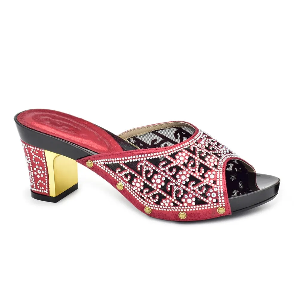 Emelda Grecian Embellished Sandals