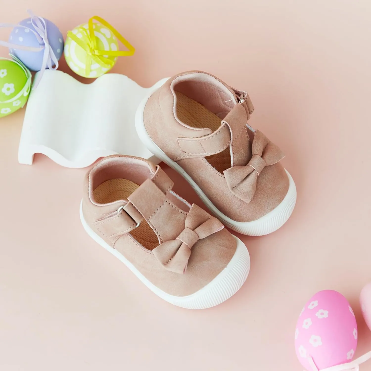 Felix & Flora Soft Sole Baby Dress Shoes - Infant Baby Walking Shoes Moccasinss Rubber Sole Crib Shoes