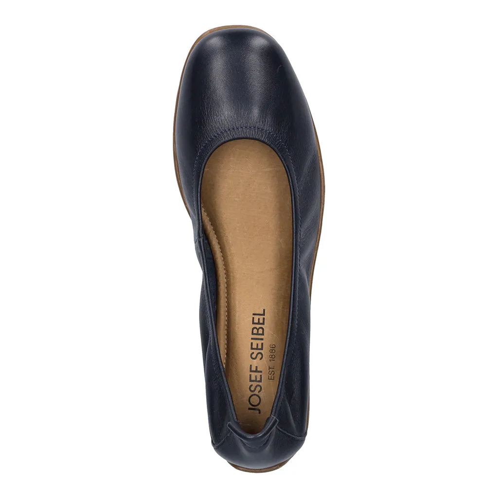 Fenja 01 Navy Slip on Ballet Pumps