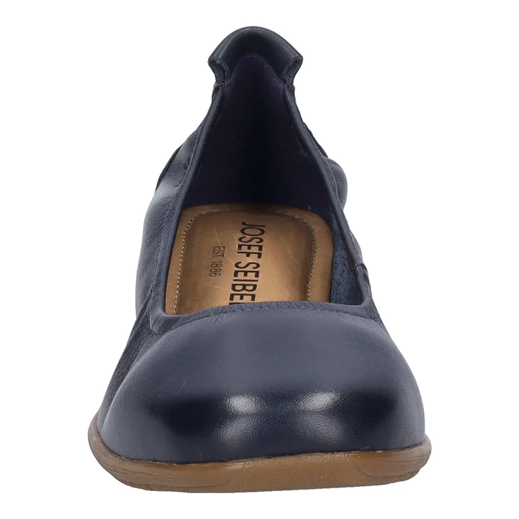 Fenja 01 Navy Slip on Ballet Pumps