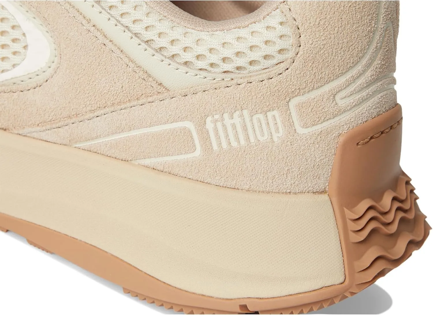 FitFlop Women's F-Mode Flow Suede/Mesh/Leather Flatform Sneakers