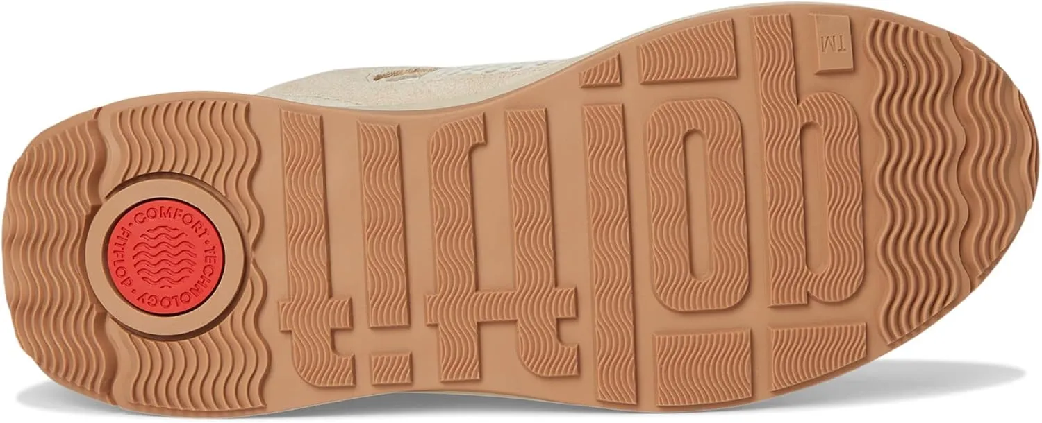 FitFlop Women's F-Mode Flow Suede/Mesh/Leather Flatform Sneakers