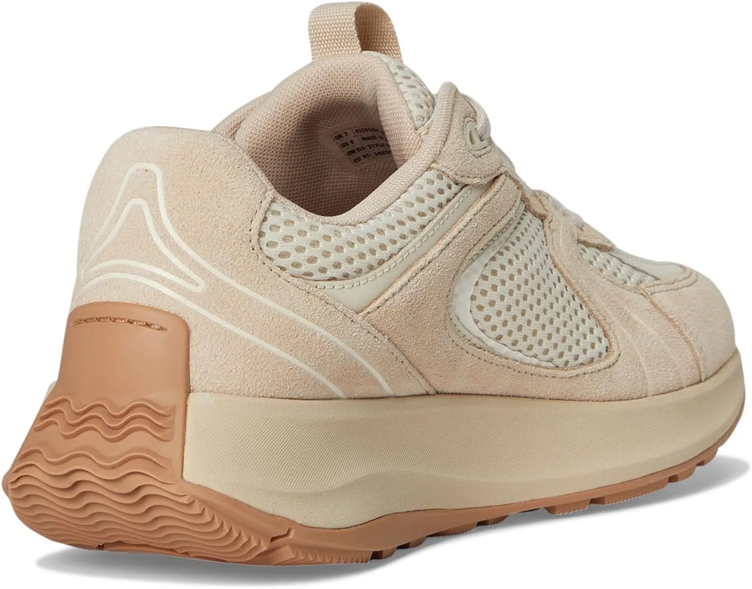 FitFlop Women's F-Mode Flow Suede/Mesh/Leather Flatform Sneakers