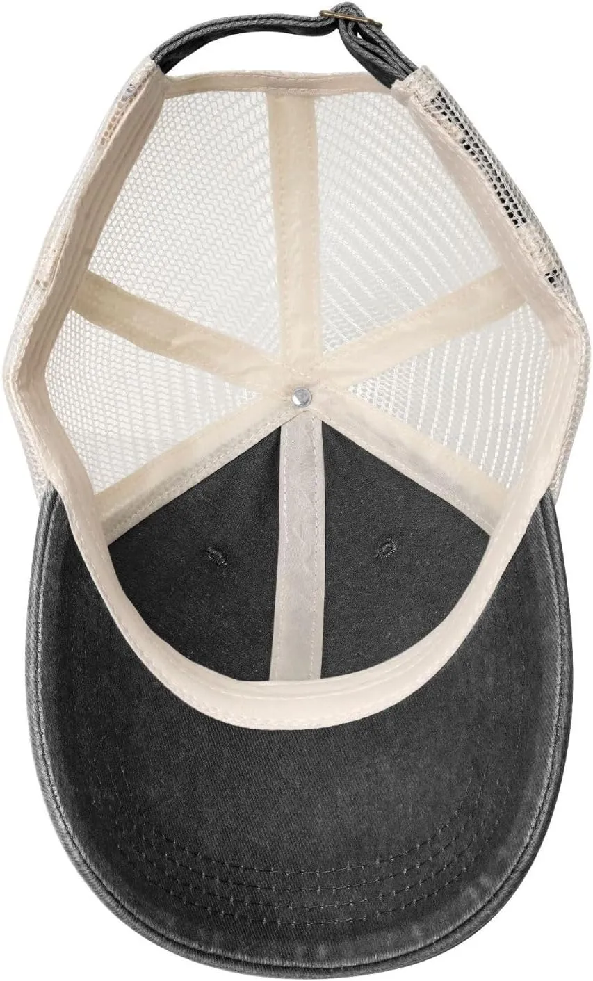 Flag of The Welsh Colony in Patagonia Baseball Cap Women Men Mesh Back Denim Hat Vintage Trucker Hats Dad Caps