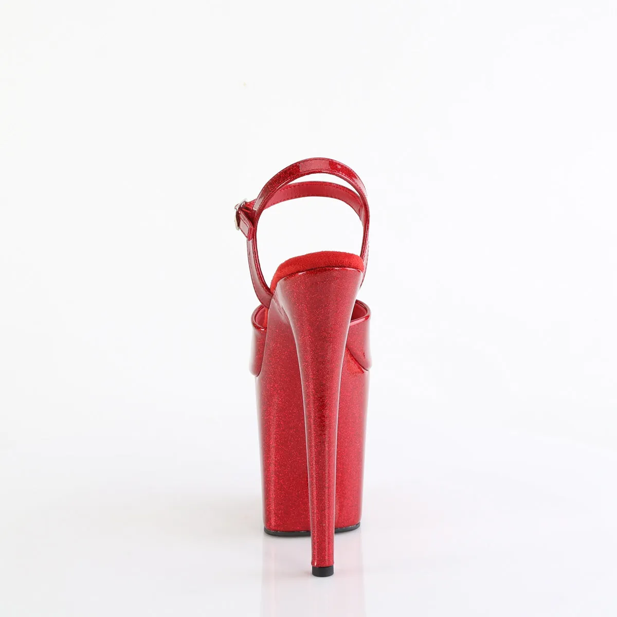 FLAMINGO-809GP - Ruby Red Glitter Patent Heels