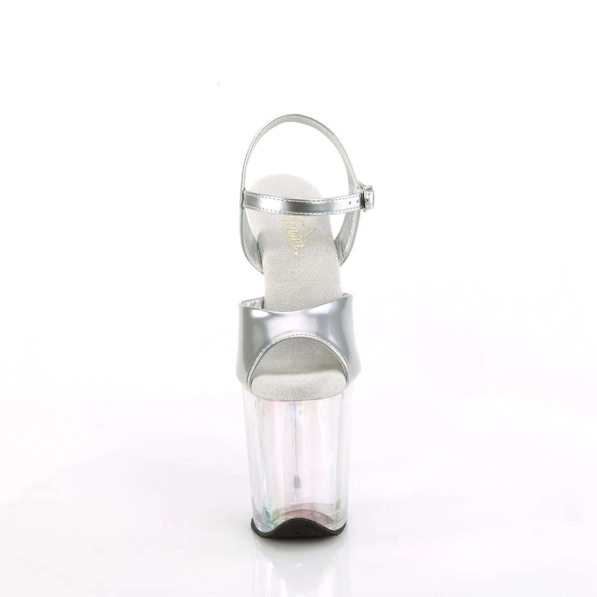 FLAMINGO-809HT - Silver Holo Patent/Holo Tinted Heels