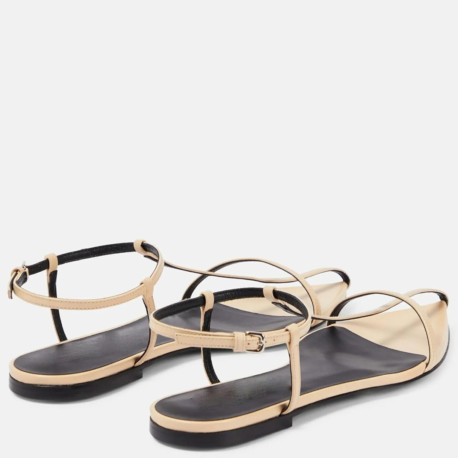 Flat Sandals for Women with Metal Buckle Ankle Strappy Ladies Fashion Slide Sandals Comfortable Summer Open Toe Women Sandals Dressy.