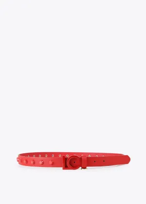 Flat studded belt