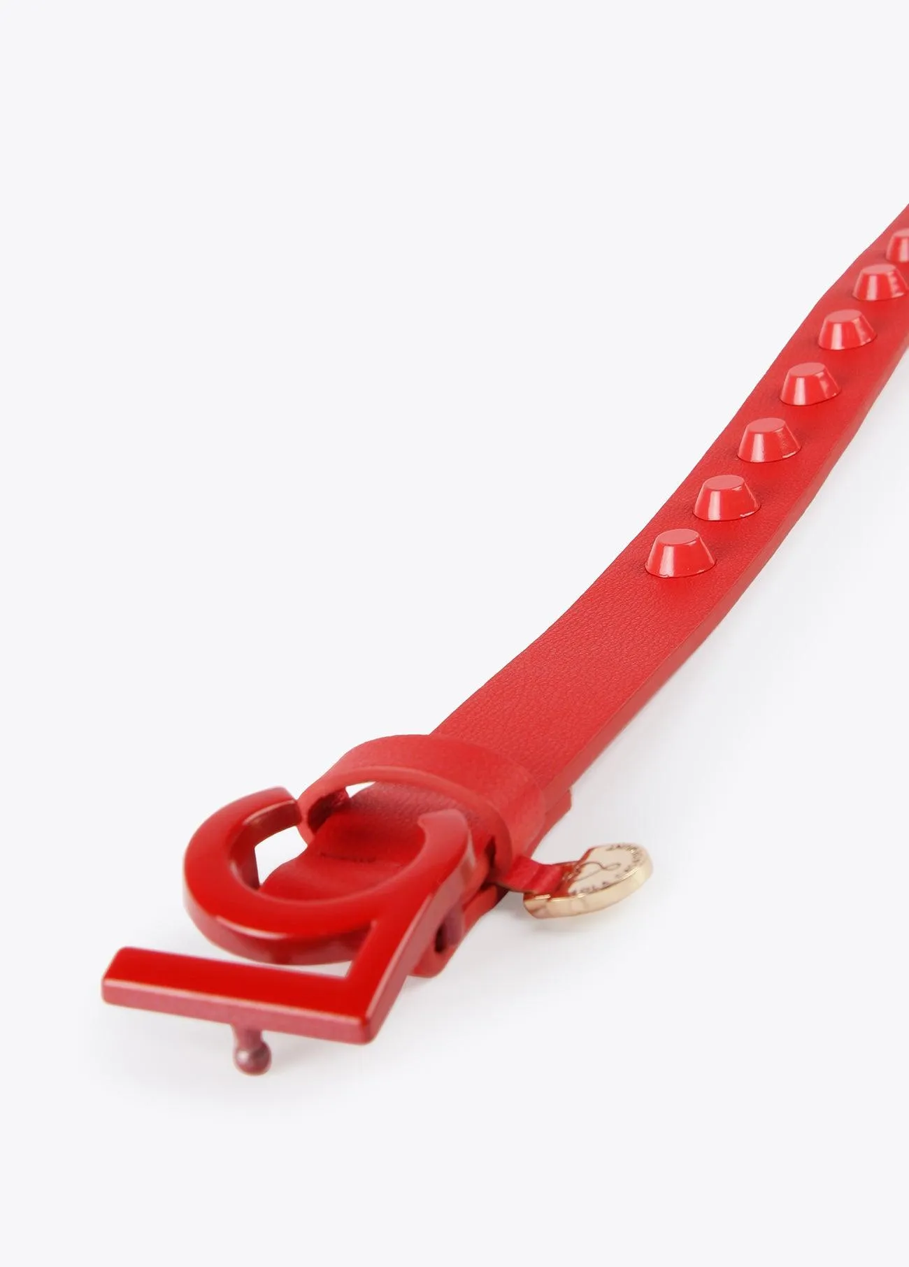 Flat studded belt