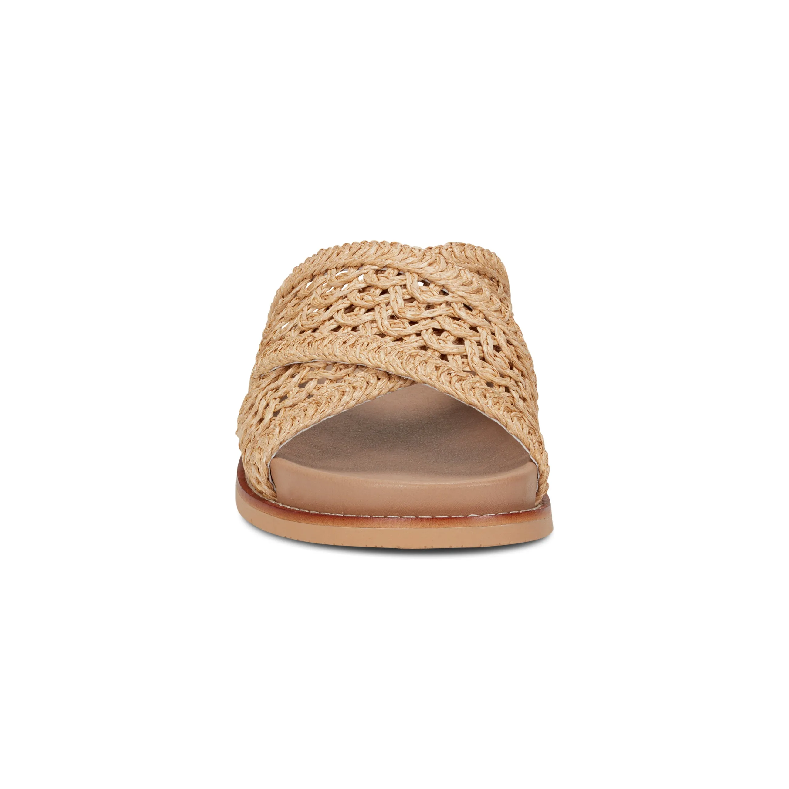 Flurry Round Toe Slip-on Flat Casual Sandals
