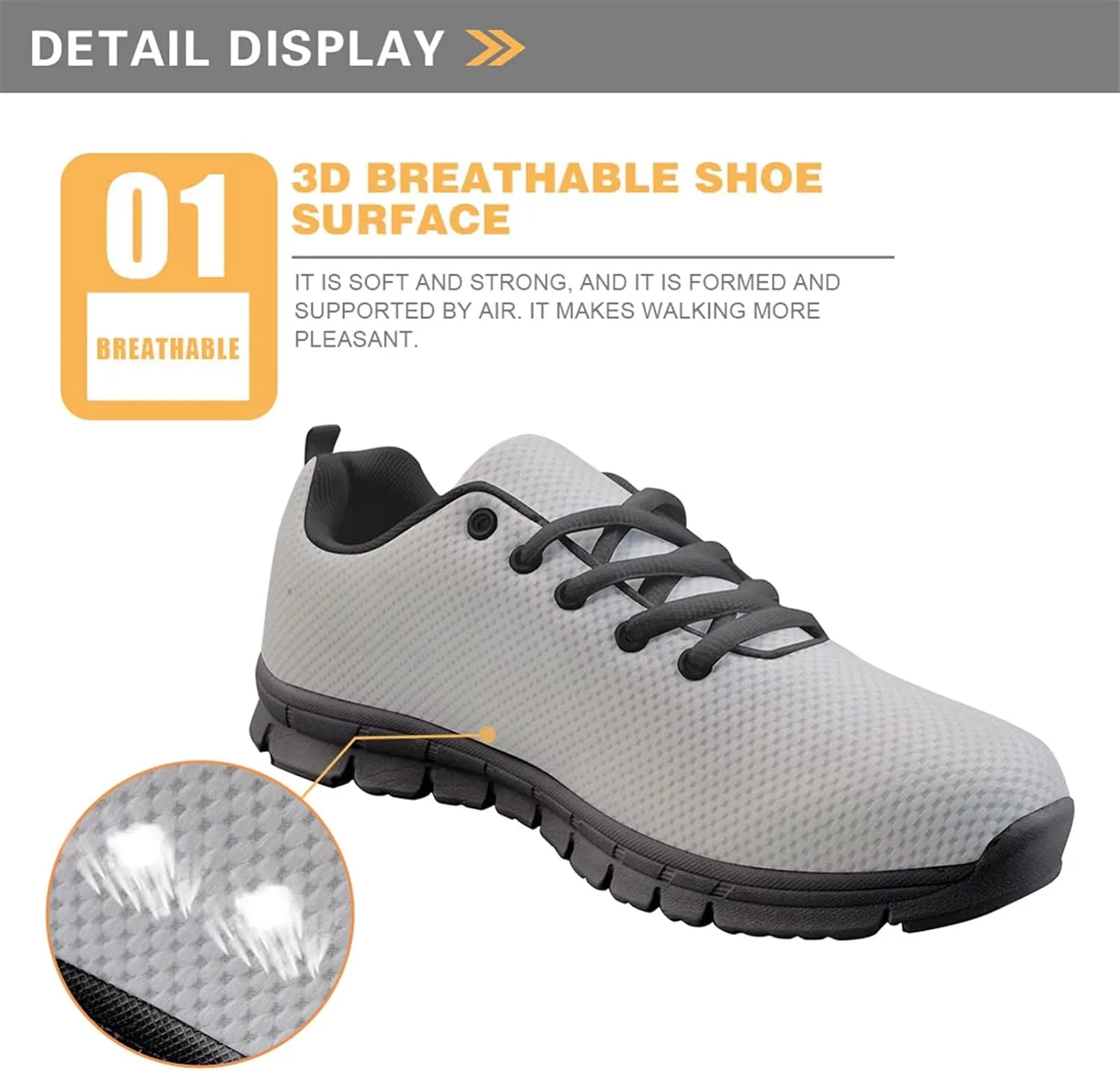 Forchrinse Pink Llama Alpaca Women's Walking Shoes Comfort Non Slip Running Shoes Lightweight Athletic Sport Shoes