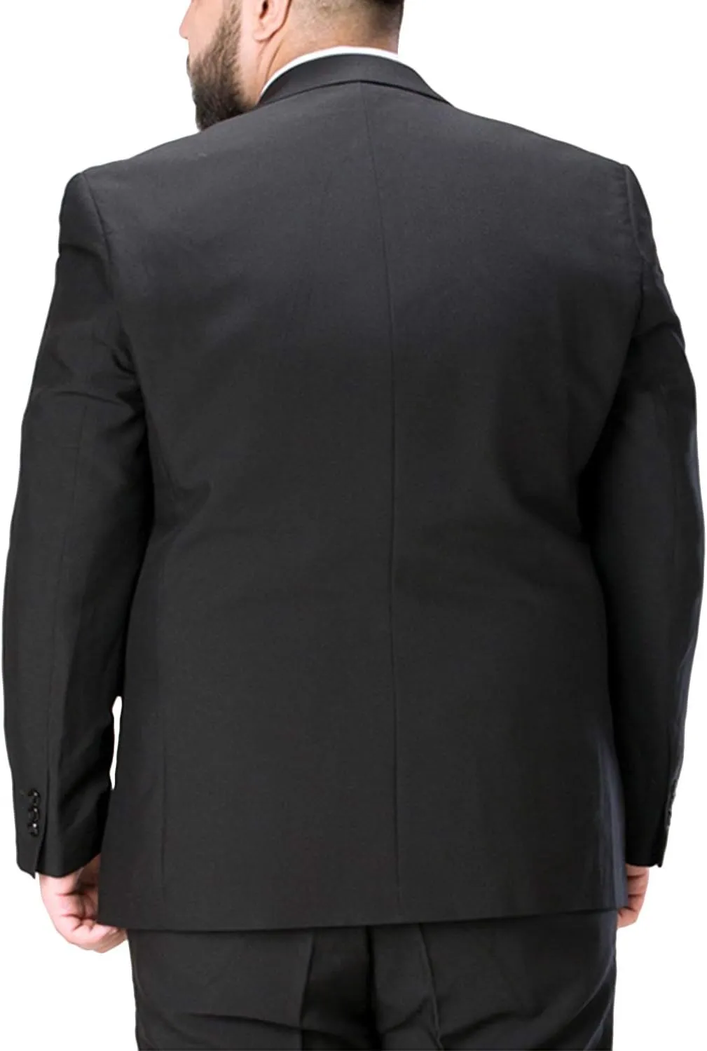 Formal Men's 3 Piece Business Suit Big and Tall Notch Lapel 2 Button Blazer Jacket Vest Pants