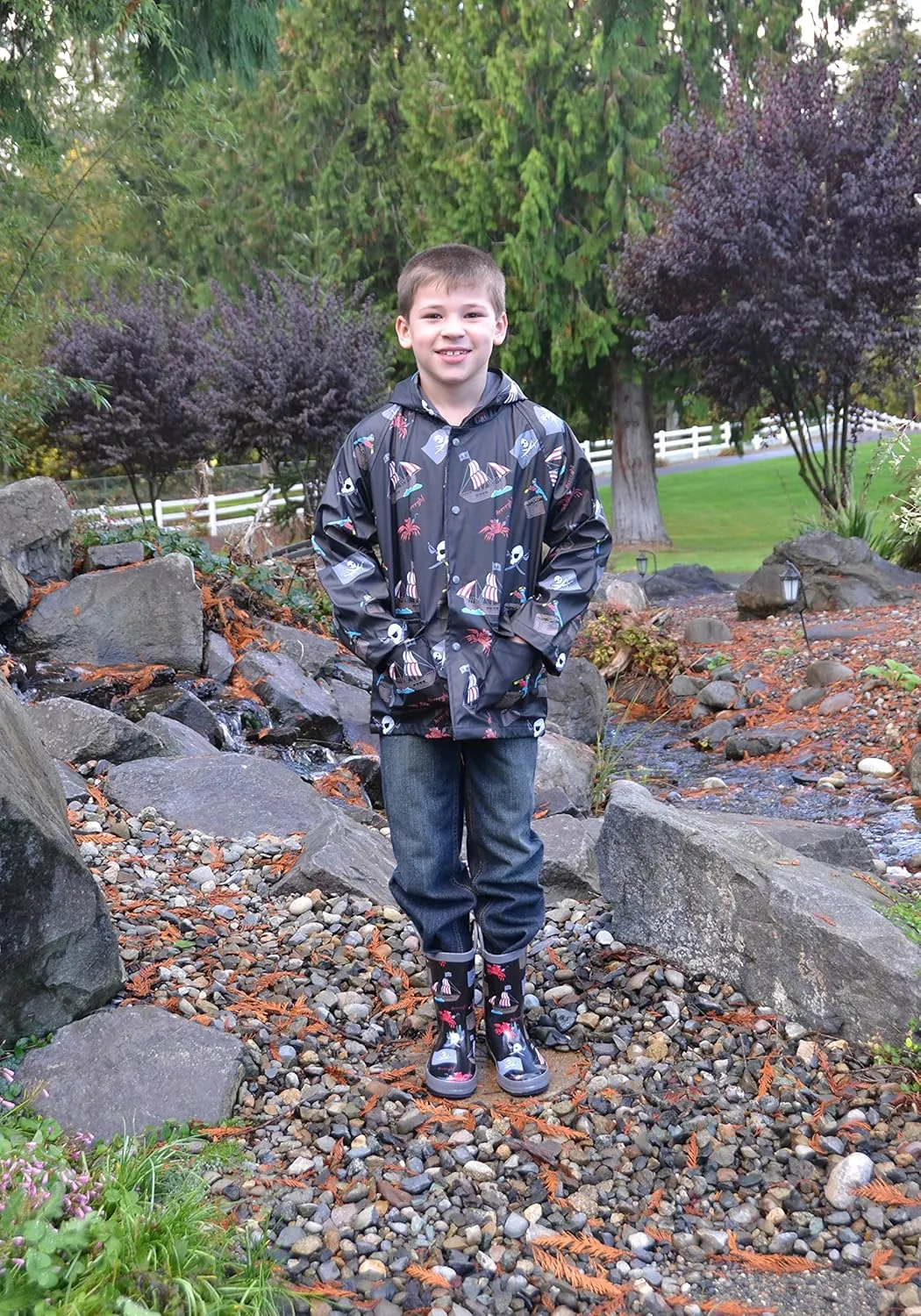 Foxfire for Kids Boys Rubber Rain Boots for Toddles and Children