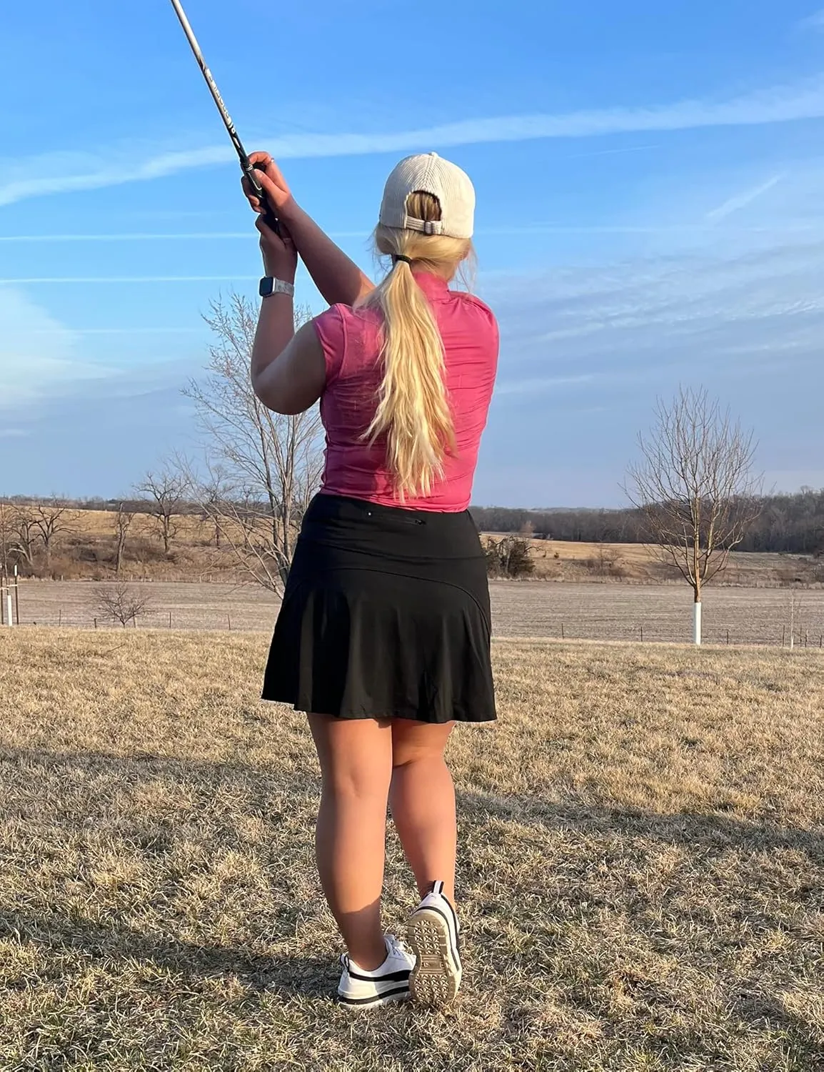 Fulbelle Tennis Skirts for Women with Pockets High Waisted Athletic Golf Skorts Skirts