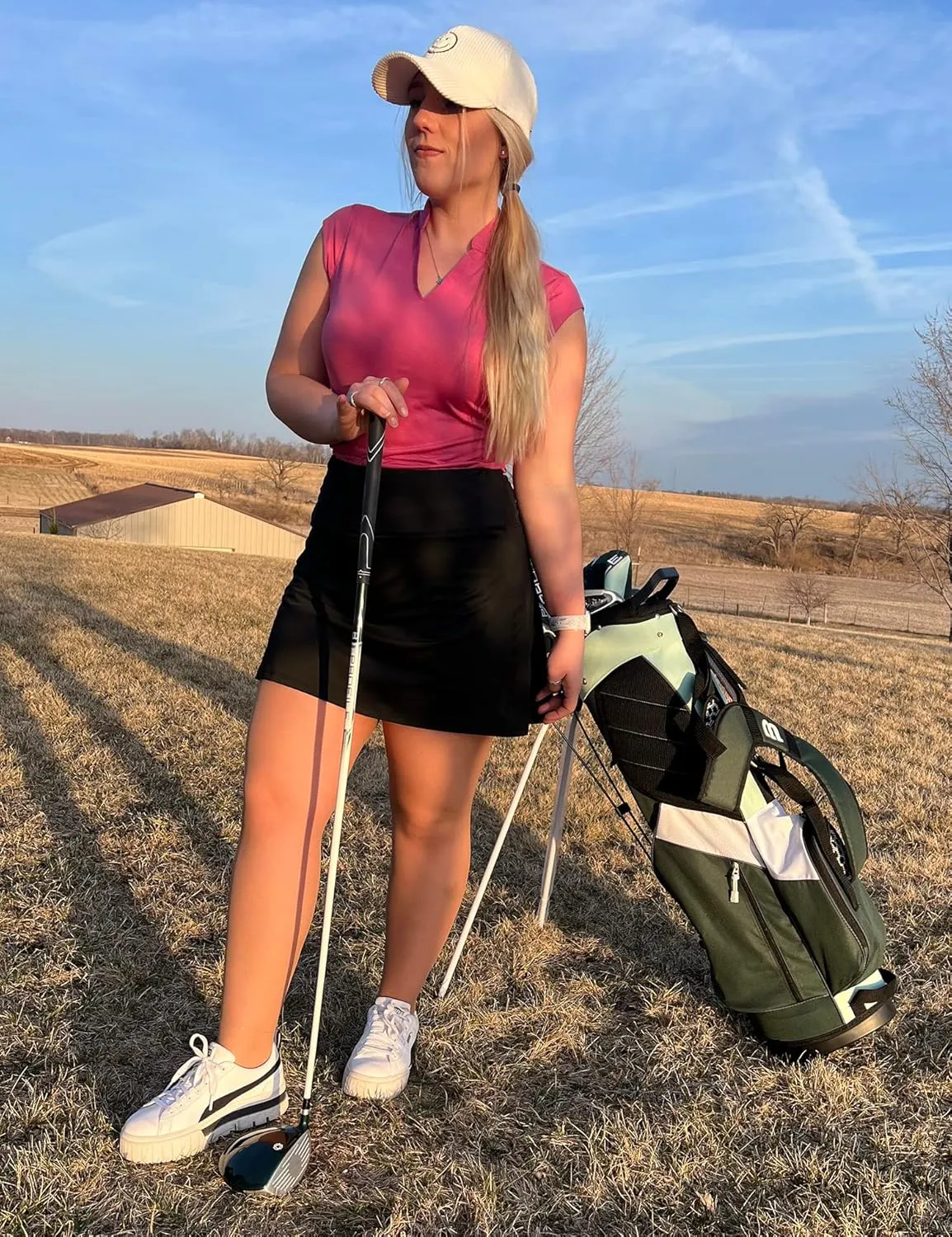 Fulbelle Tennis Skirts for Women with Pockets High Waisted Athletic Golf Skorts Skirts