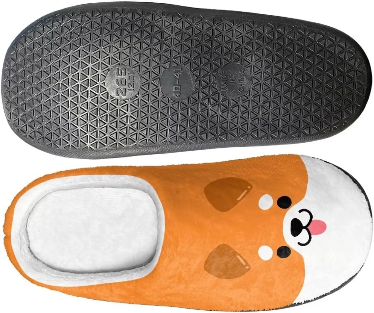 Fuzzy Memory Foam Cozy Slippers for Womem Indoor Home Womens Slip On House Shoes with Rubber Soles Size 4-12