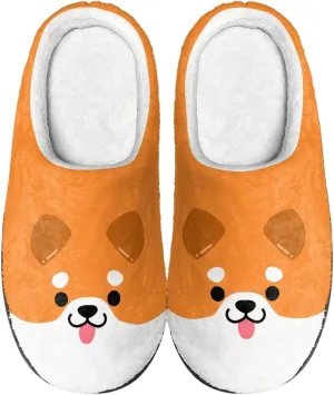 Fuzzy Memory Foam Cozy Slippers for Womem Indoor Home Womens Slip On House Shoes with Rubber Soles Size 4-12